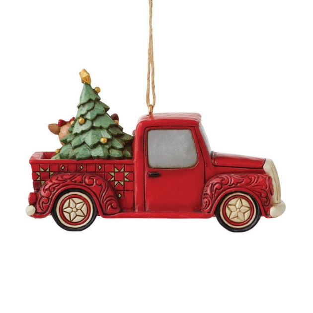 Grinch in Red Truck Ornament – Jim Shore