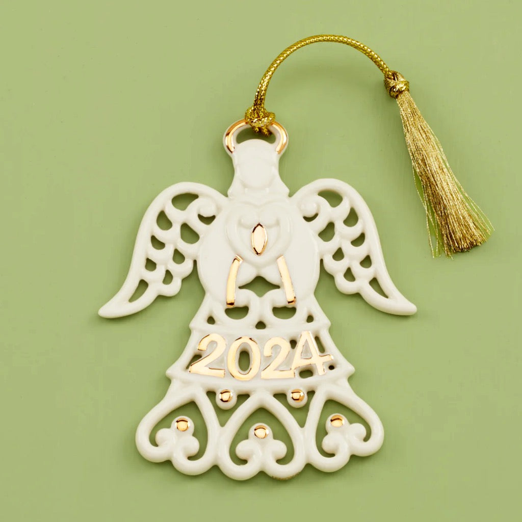 Lenox 2024 A Year To Remember Angel Ornament Annual Ornaments