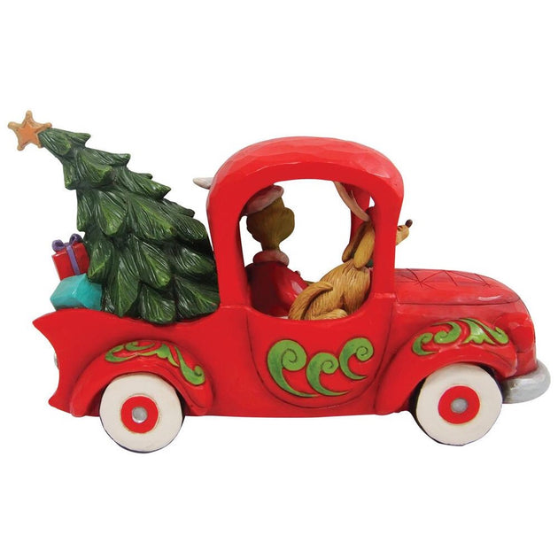 Grinch in Red Truck Ornament – Jim Shore