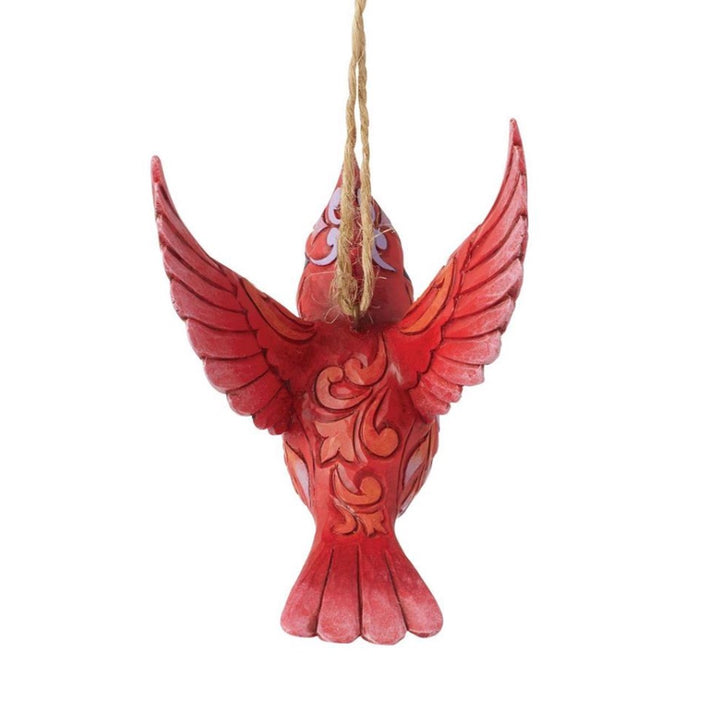 Jim Shore Caring Cardinal in Flight Ornament