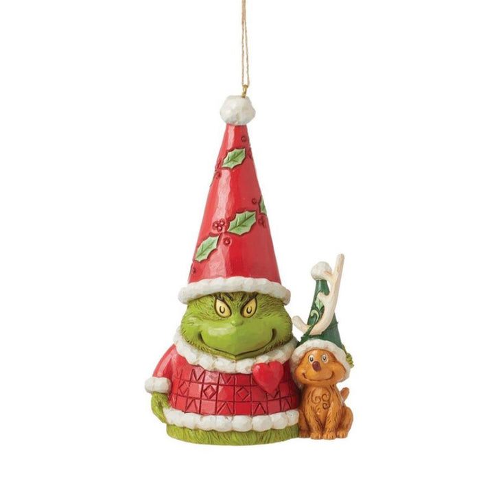 Jim Shore Grinch Gnome With Max Ornament