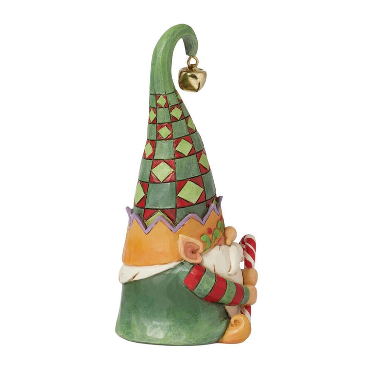 Jim Shore Gnome Elf Holding Candy Cane Figurine