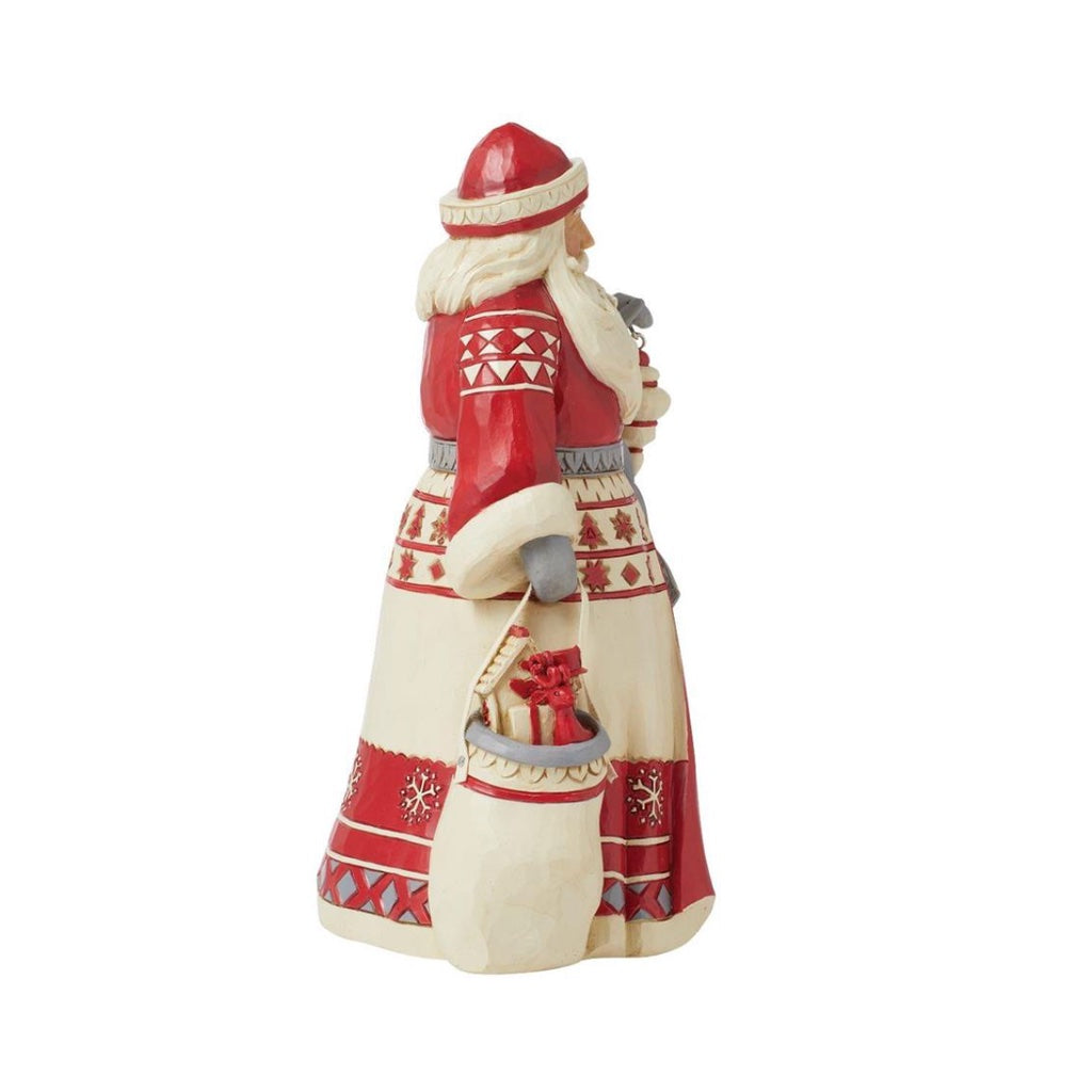 Jim Shore Nordic Noel Santa With Bag Figurine