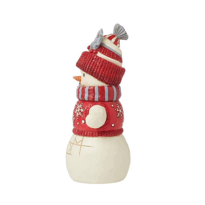 Jim Shore Nordic Noel Snowman With Hat Figurine