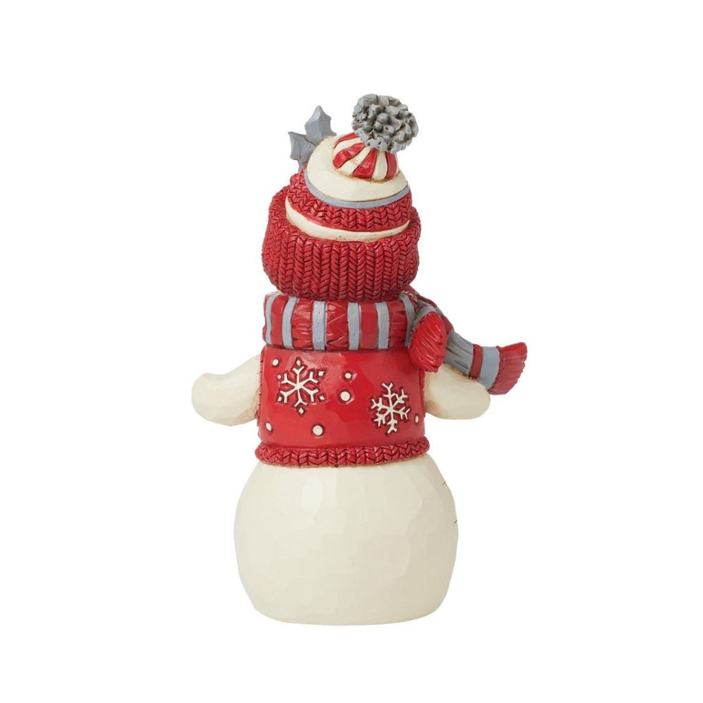 Jim Shore Nordic Noel Snowman With Hat Figurine