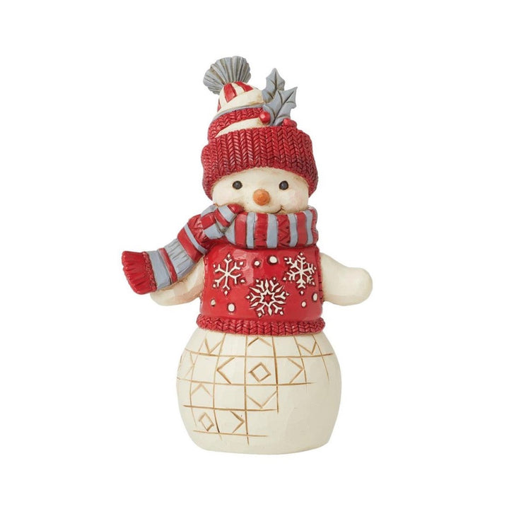 Jim Shore Nordic Noel Snowman With Hat Figurine