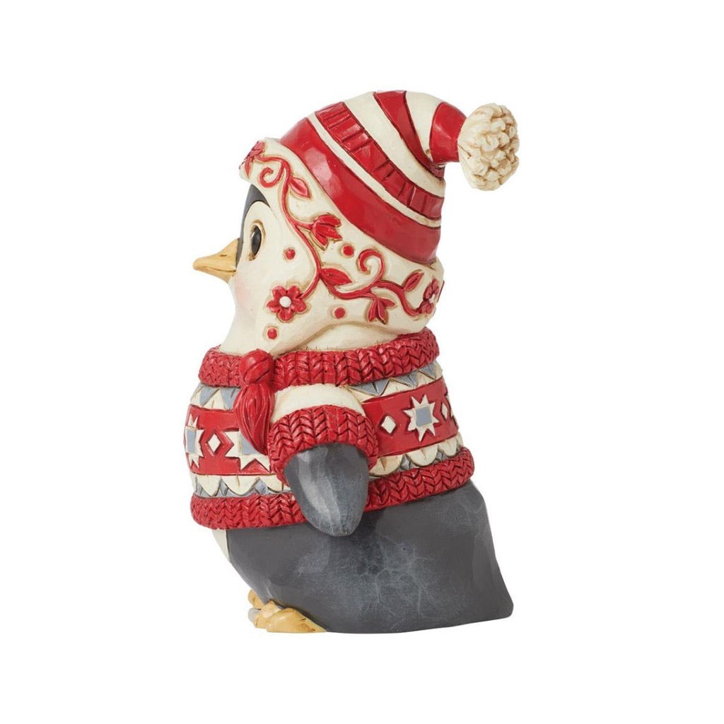 Jim Shore Nordic Noel Penguin in Sweater Figurine