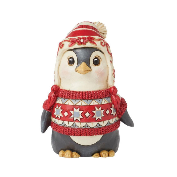 Jim Shore Nordic Noel Penguin in Sweater Figurine