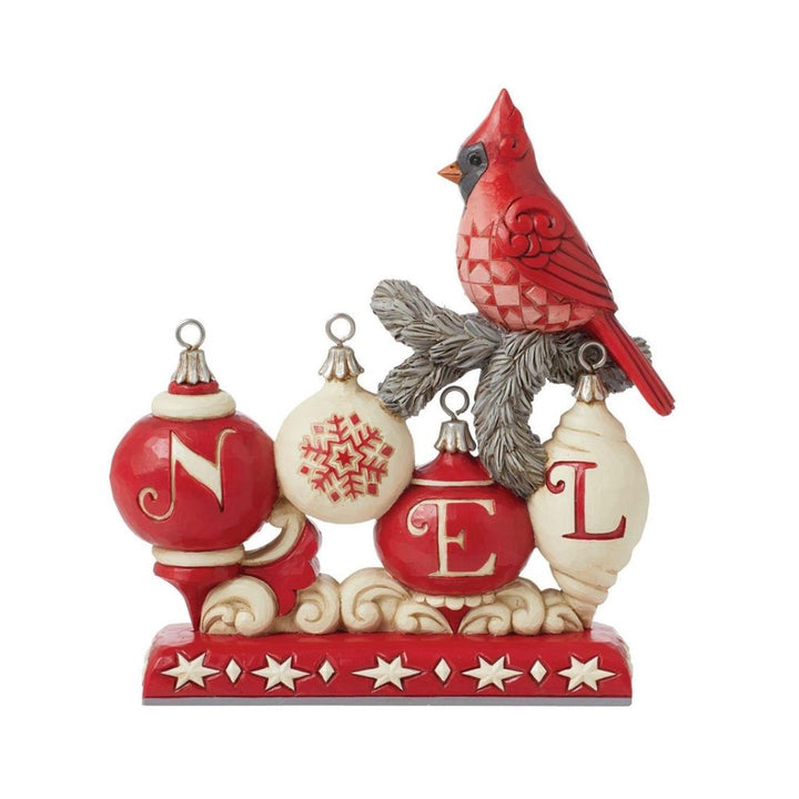 Jim Shore Nordic Noel Christmas Cardinal Figurine