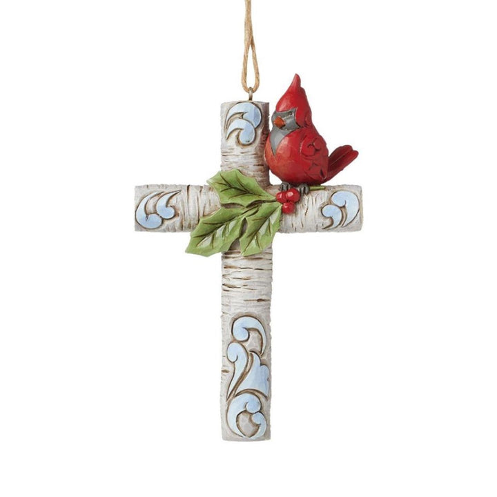 Jim Shore Cardinal With Cross Ornament