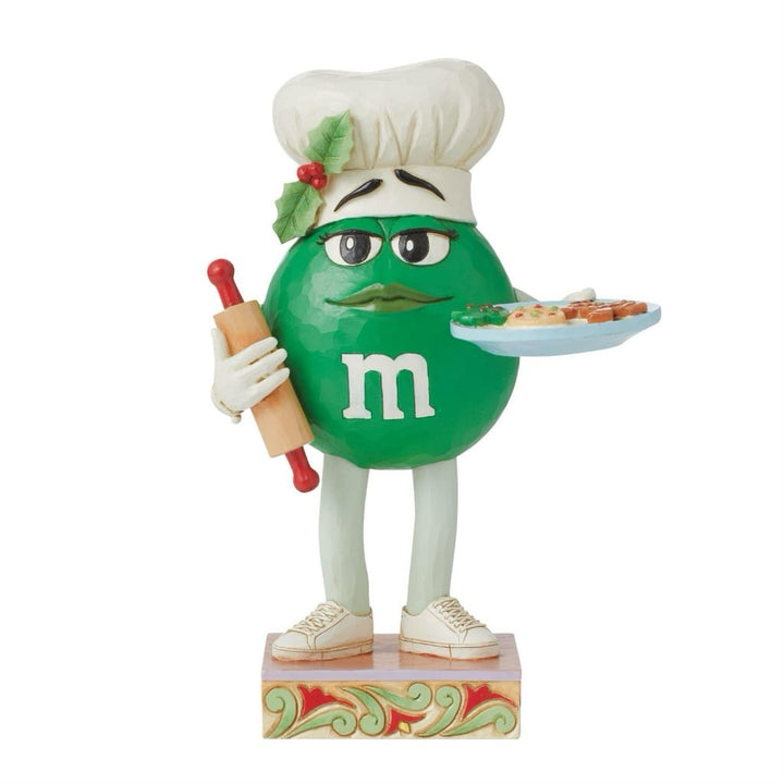 Jim Shore M&Ms Green Character with Cookies Figurine