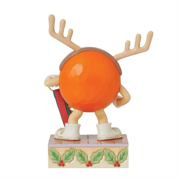 Jim Shore M&Ms Orange Character Reindeer Figurine