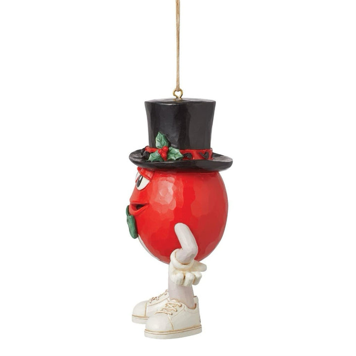 Jim Shore M&Ms Red Character in Hat Ornament