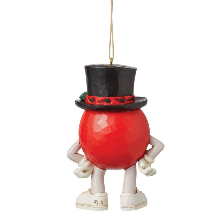 Jim Shore M&Ms Red Character in Hat Ornament