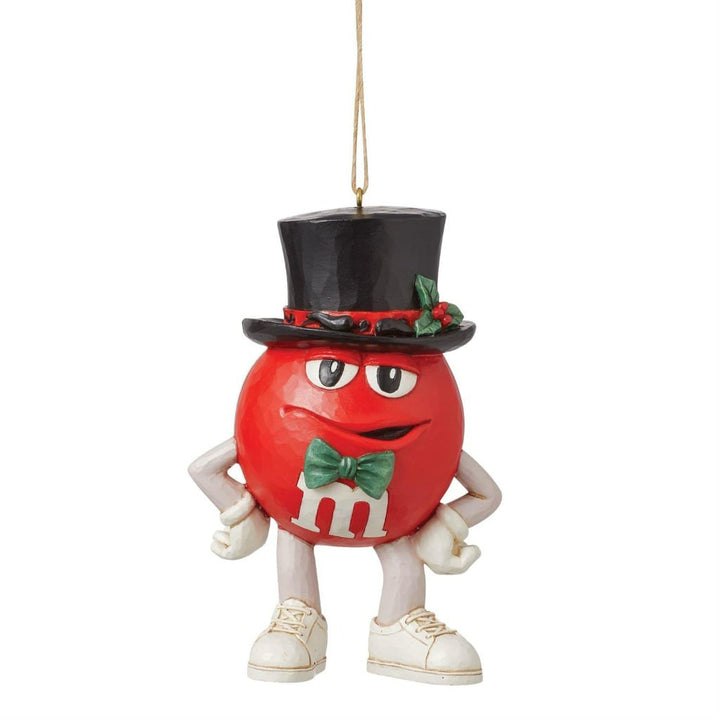 Jim Shore M&Ms Red Character in Hat Ornament