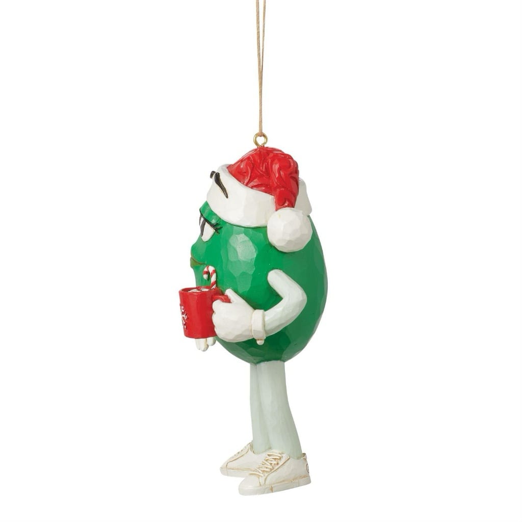 Jim Shore M&Ms Green Character in Hat Ornament