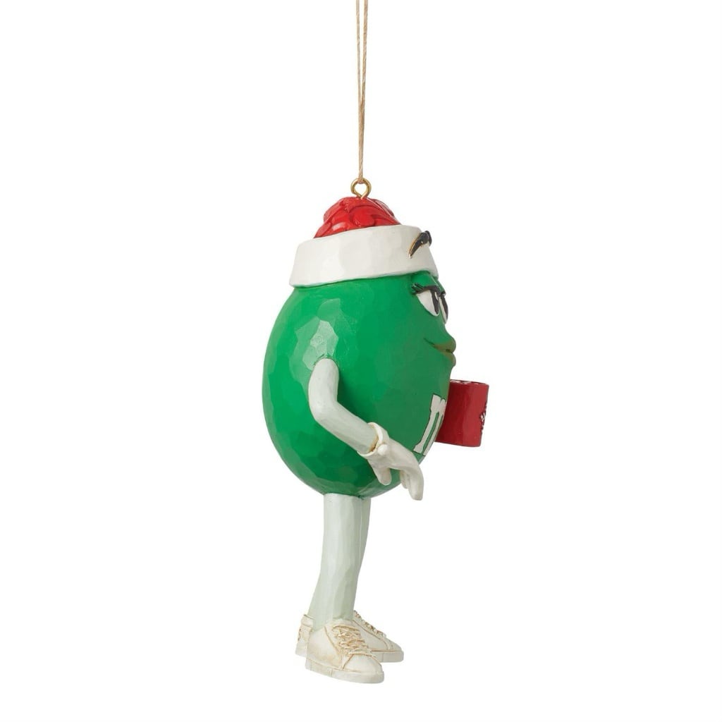 Jim Shore M&Ms Green Character in Hat Ornament