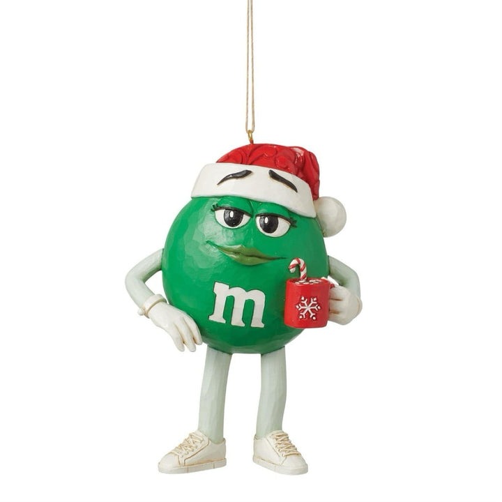 Jim Shore M&Ms Green Character in Hat Ornament