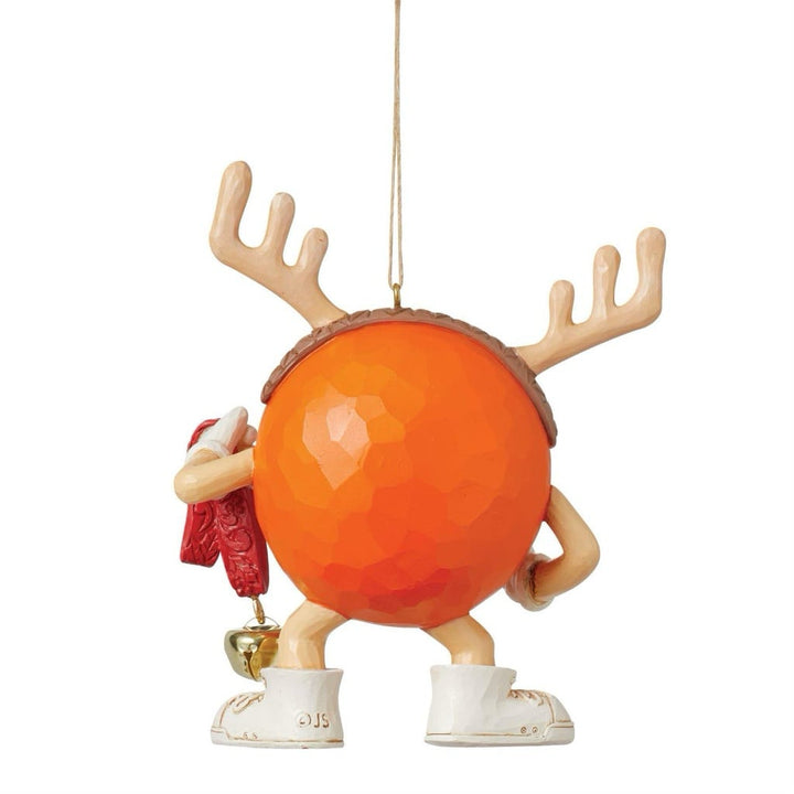 Jim Shore M&Ms Orange Character Reindeer Ornament