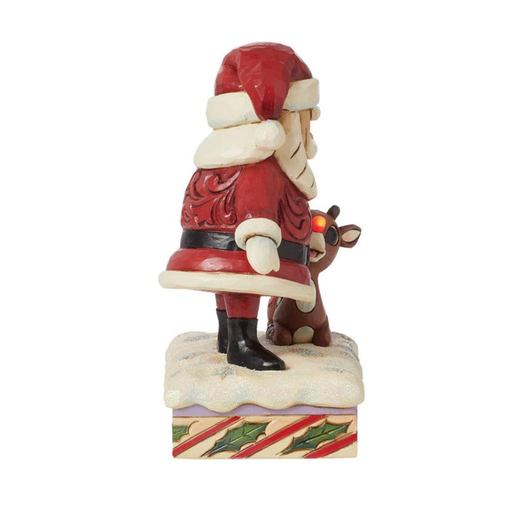 Jim Shore Rudolph Santa Petting Rudolph Figurine