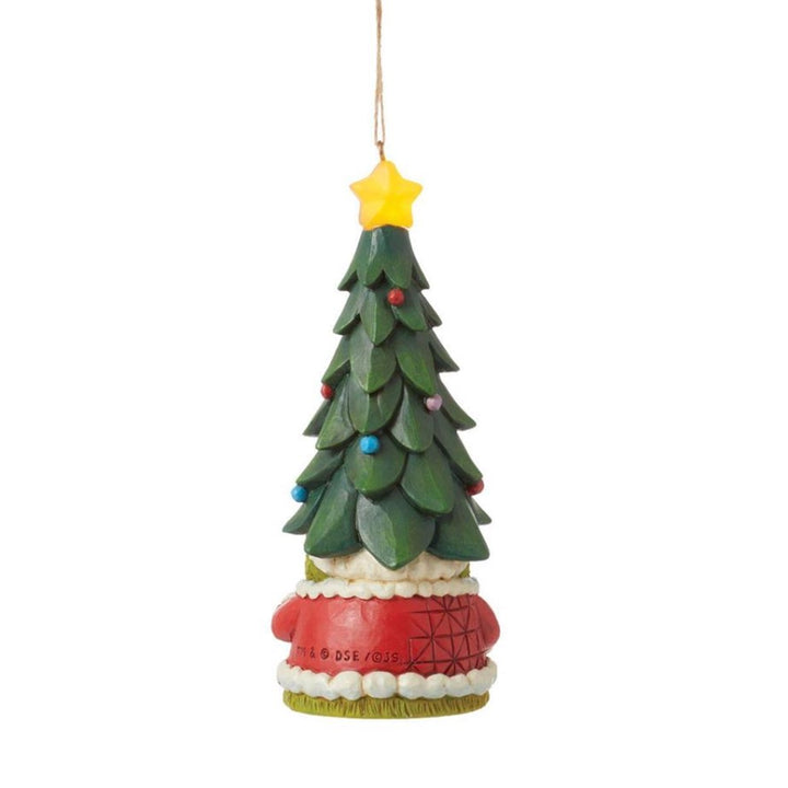 Jim Shore Grinch Gnome With Tree Hat Ornament