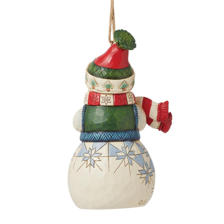 Jim Shore Snowman With Cocoa Ornament