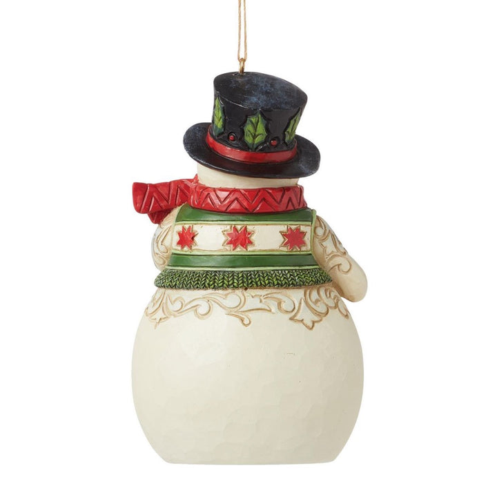 Jim Shore Snowman With Cardinal Ornament