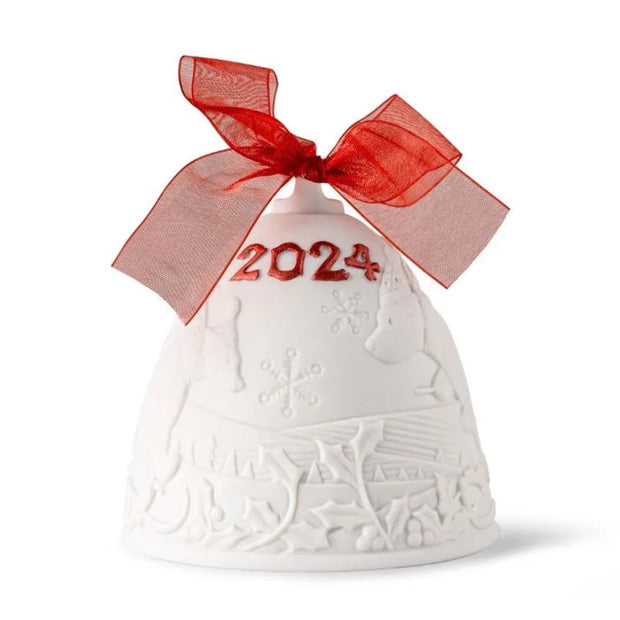 Lladro 2024 Bell Christmas Ornament (Red ReDeco) Annual Ornaments