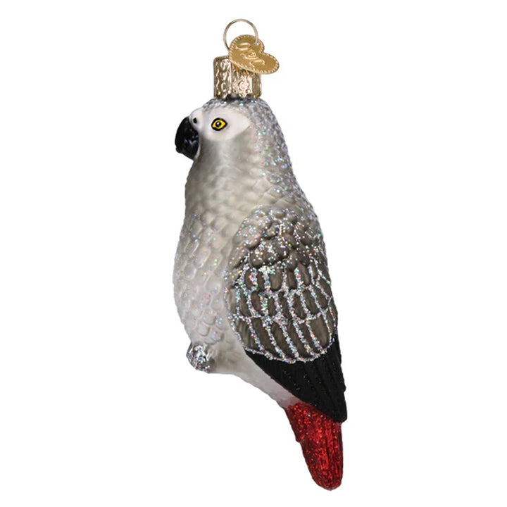 Old World Christmas African Grey Parrot Ornament