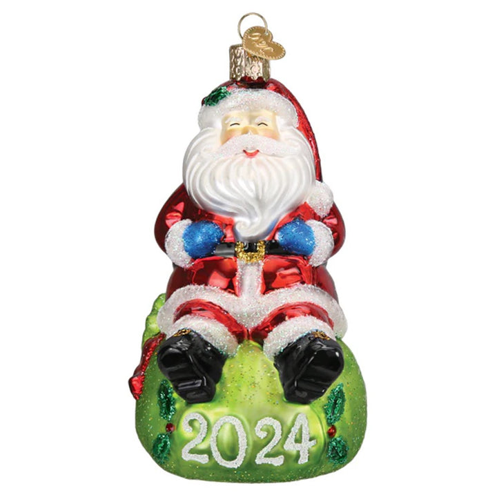 Old World Christmas 2024 Jovial Santa Dated Ornament