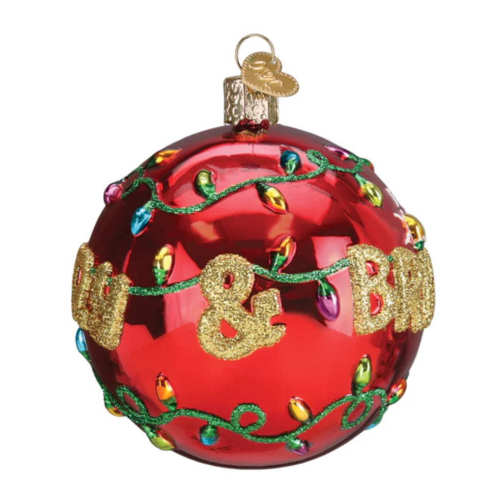 Old World Christmas Merry & Bright Round Ornament