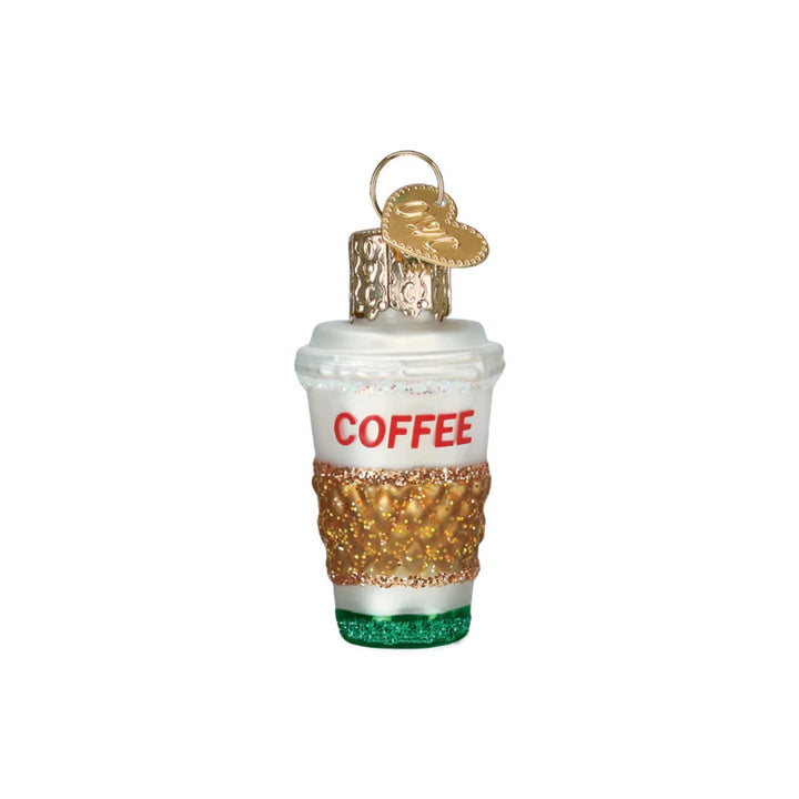 Old World Christmas Mini Coffee To Go Ornament