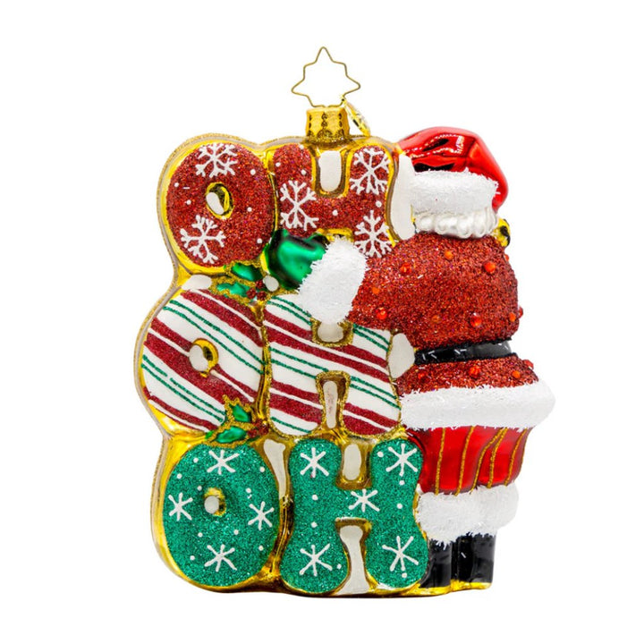 Christopher Radko Merry Ho Ho Ho Santa Ornament