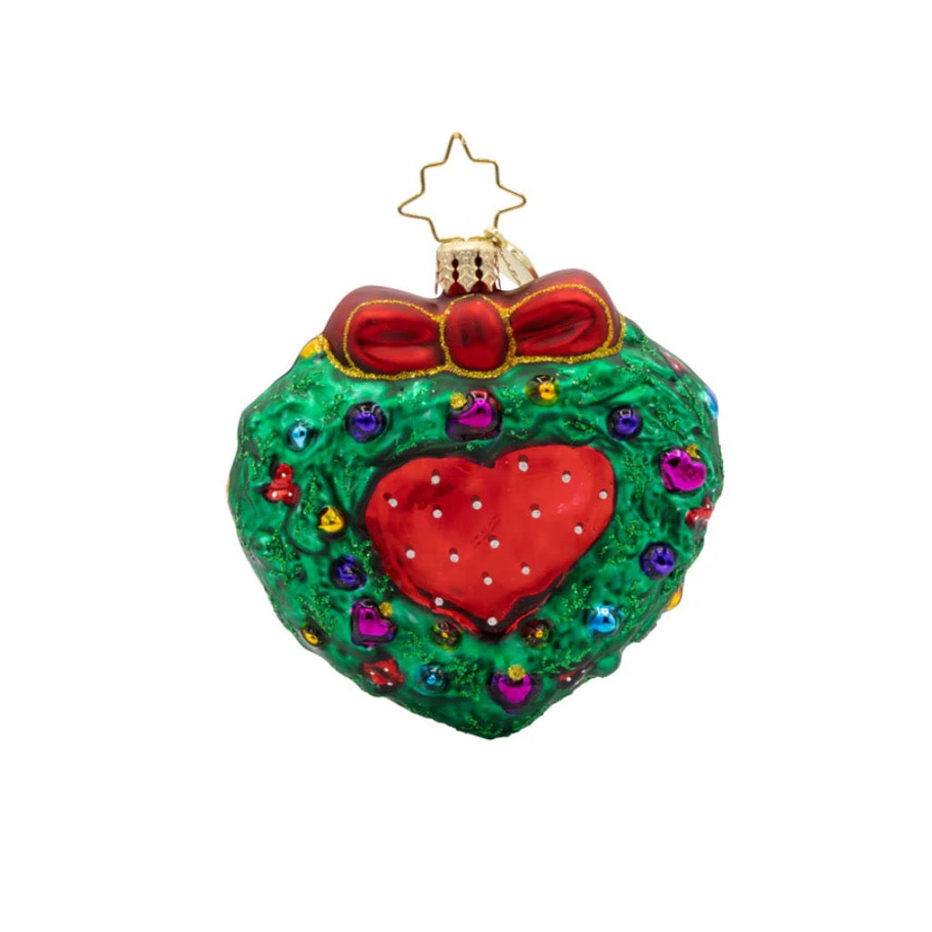 Christopher Radko Mr. & Mrs. Claus Mistletoe Moment Gem Ornament