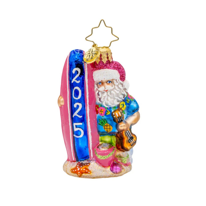 Christopher Radko 2025 Island Breeze Chris Kringle Gem Ornament