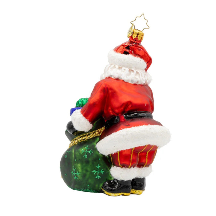 Christopher Radko 2025 Santa’s Yearly Gift Drop Ornament