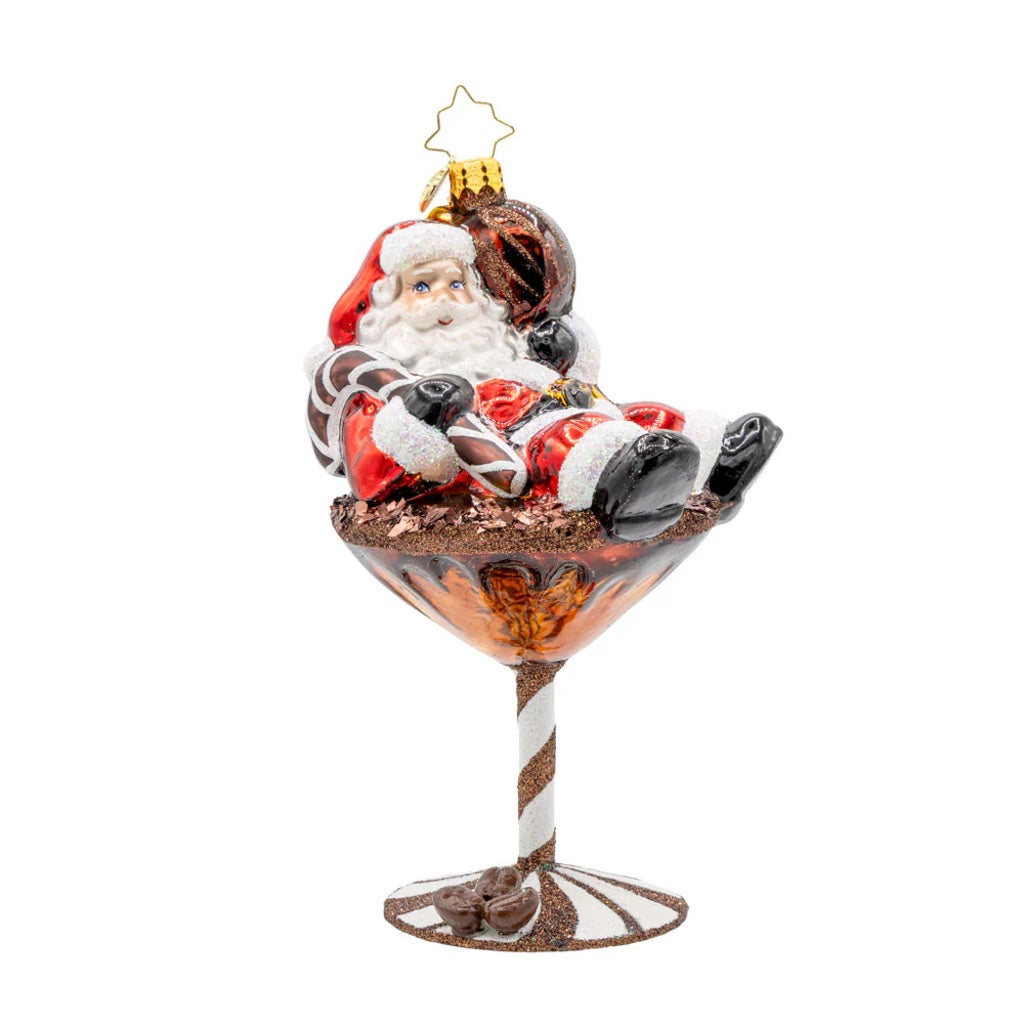 Christopher Radko Santa's Merry Martini Brew Ornament