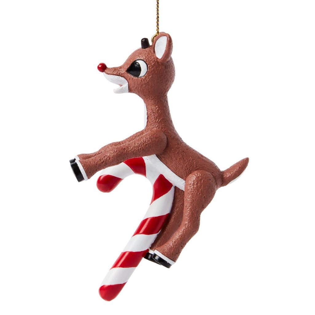 Rudolph The Red-Nosed Reindeer Candy Cane Ornament