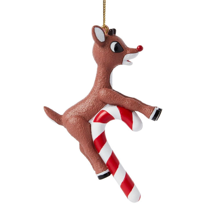 Rudolph The Red-Nosed Reindeer Candy Cane Ornament