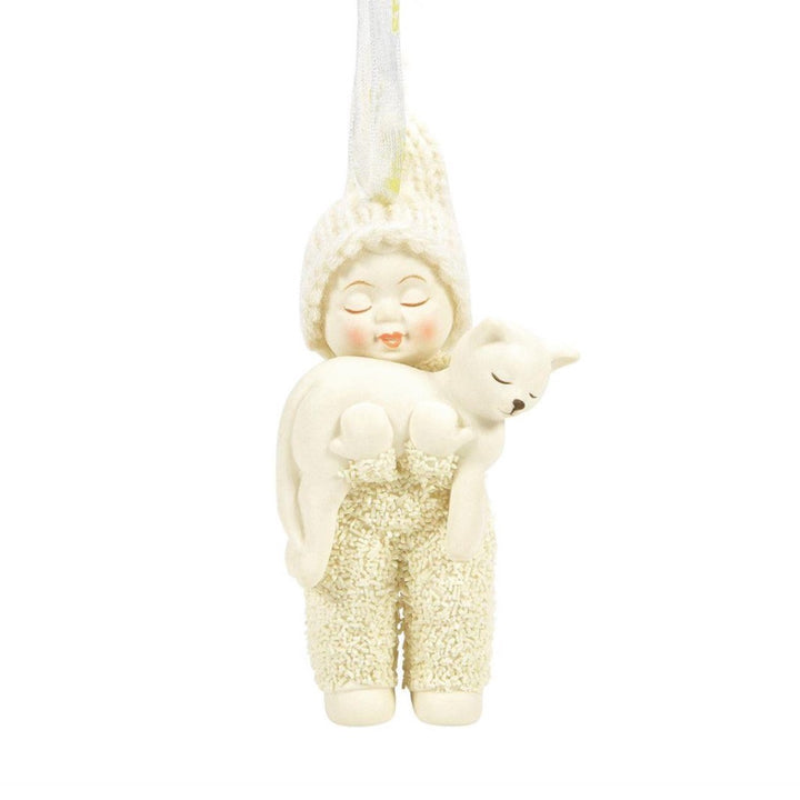 Snowbabies Kitten Carrier Christmas Ornament