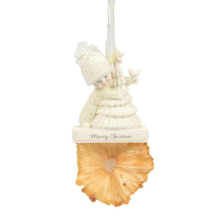 Snowbabies Clip Ornament, Merry Christmas