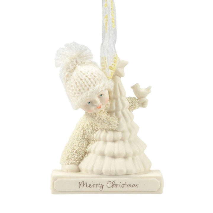 Snowbabies Clip Ornament, Merry Christmas