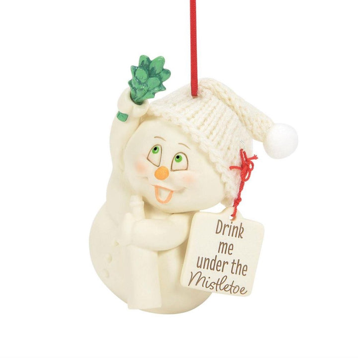 Snowpinions Drink Me Under The Mistletoe Ornament